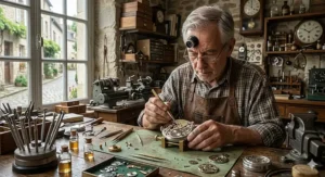 Illustrated assembly instructions for a wildlife nest box kit in English and French (Français).