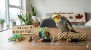 DIY paper shredding toys for cockatiels using household items, a popular budget-friendly Canadian pet hack.