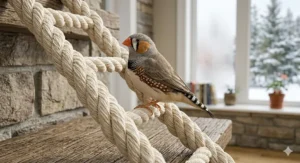 Durable, weather-resistant rope ladders for bird cages and outdoor aviaries, suitable for the Canadian climate.