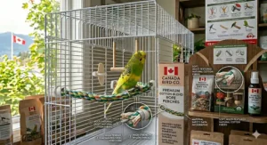 Compatibility guide of rope perches for bird cages for budgies, cockatiels, and conures in Canada.