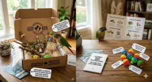 Durable bird toy materials for safety / Matériaux durables et sûrs pour jouets d'oiseaux