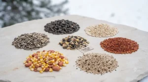 Visual breakdown of quality ingredients found in the best wild bird seed blends for attracting local species.