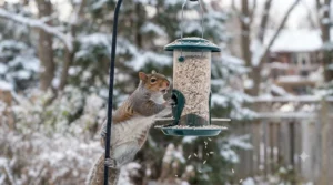 Guide of backyard birds like grosbeaks and chickadees enjoying safflower seed canada squirrel proof options.