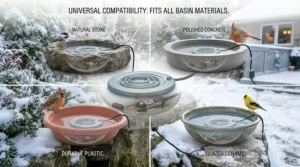 Decorative glass replacement bird bath bowl. Bol de bain d'oiseaux de remplacement décoratif en verre.