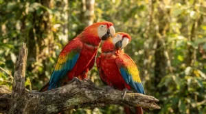 Watching cute pair bonding behaviour while feeding your pets the best lovebird food available in Canada.