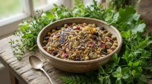 Naturally sourced ingredients making up the best lovebird food for optimal avian health.