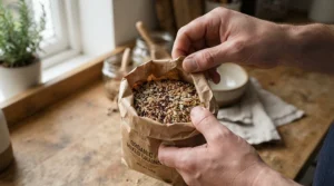 Unboxing organic small bird seed for a comprehensive natural small bird seed mix review.